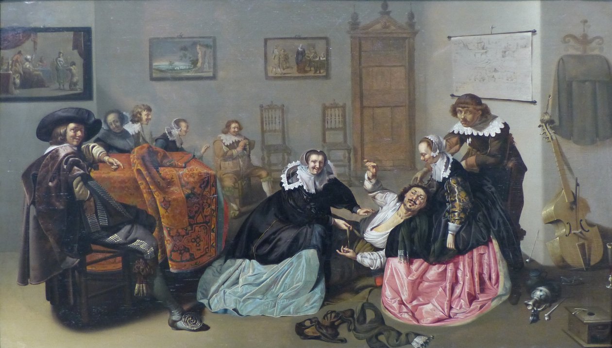 Fransk: Scène galante Bordelscene af Jacob Duck