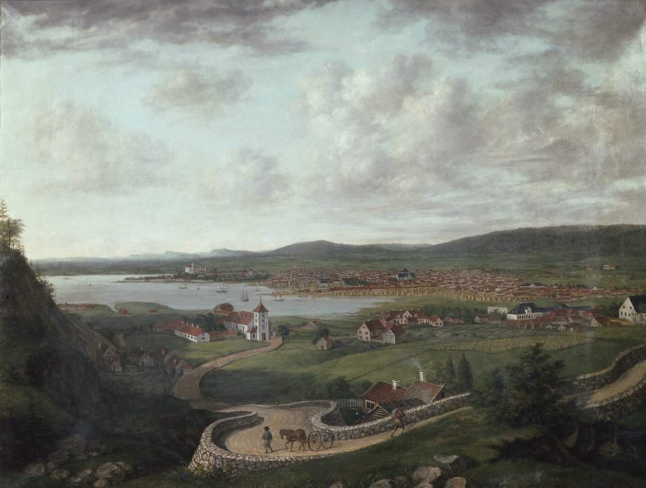 Christiania og omegn fra Egeberget af Jacob Edward Munch