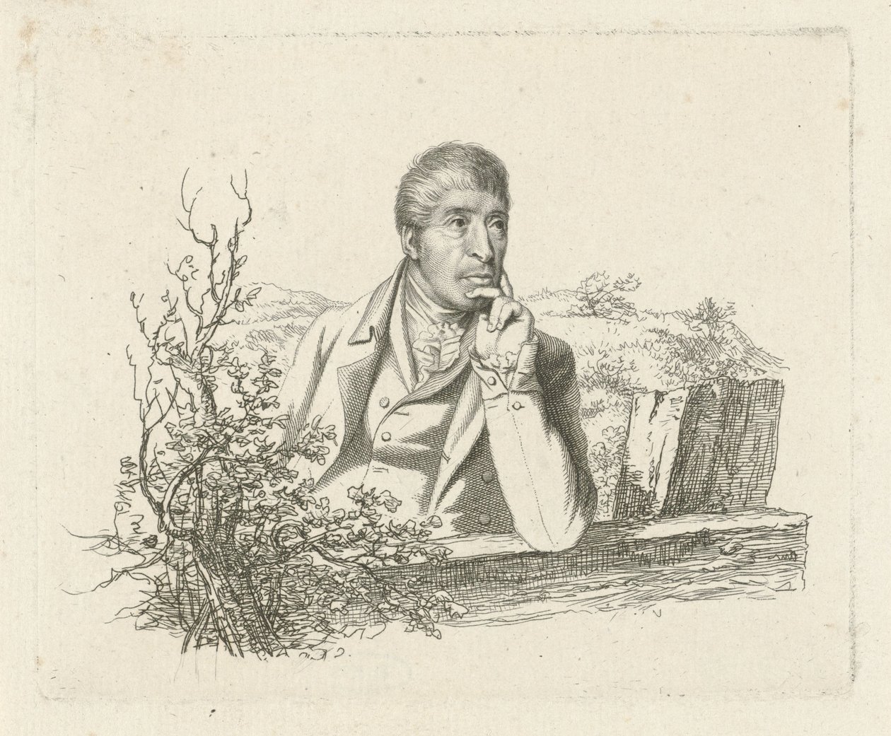 Portræt af Pieter Pieterszn. barberer af Jacob Ernst Marcus