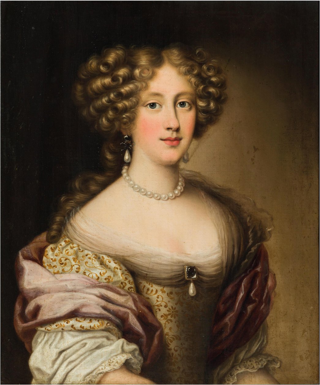 Cristina Dudley Paleotti, hertuginde af Northumberland, mellem 1672 og 1678. af Jacob Ferdinand Voet