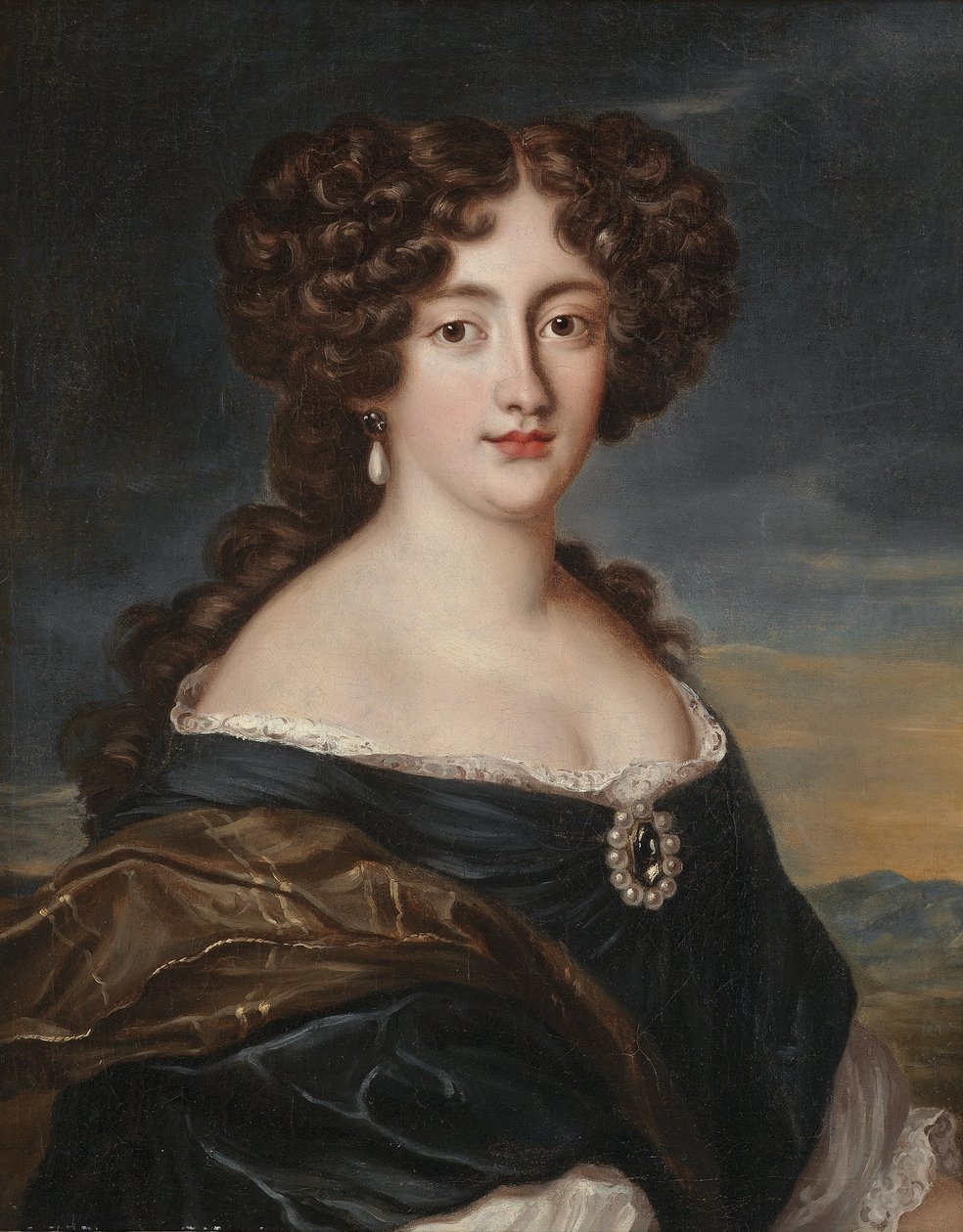 Portræt af Ortensia Mancini af Jacob Ferdinand Voet