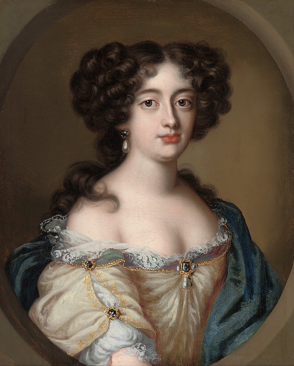 Portræt af en dame traditionelt identificeret som Ortensia Mancini af Jacob Ferdinand Voet