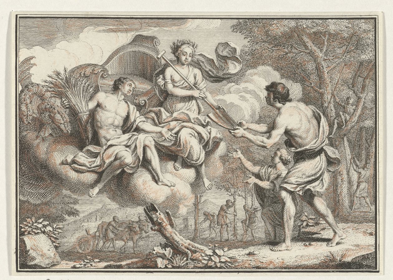 Ceres viser sig for bønderne Scener fra Virgil