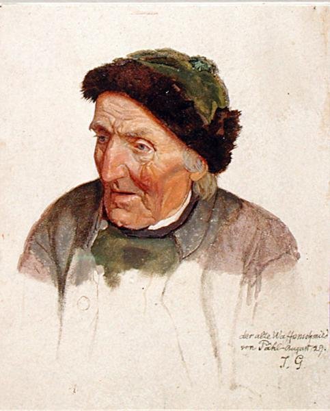 Den gamle væbner fra Pahl, 1829 af Jacob Gensler