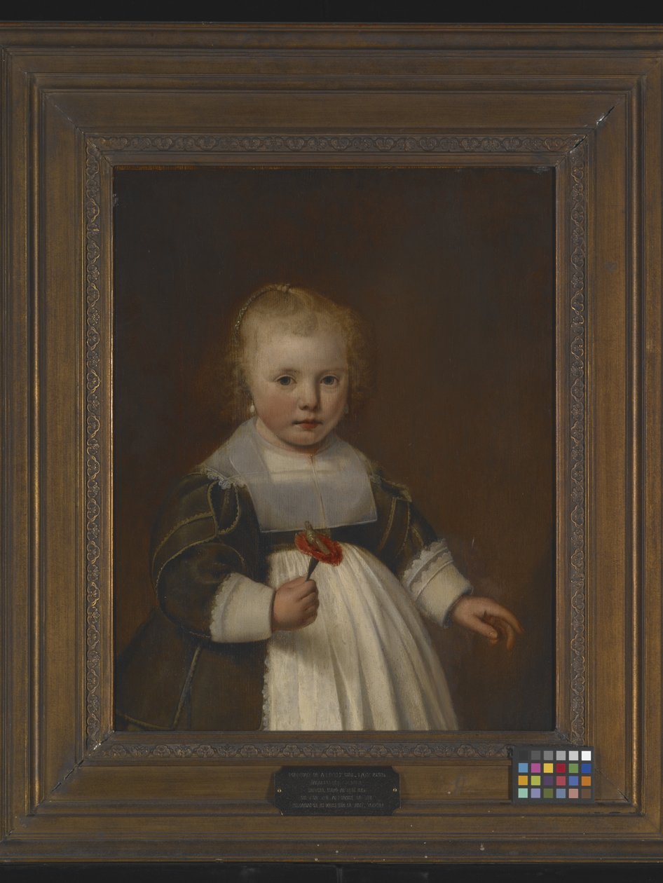 Portræt af en lille pige (olie på træ) af Jacob Gerritsz Cuyp