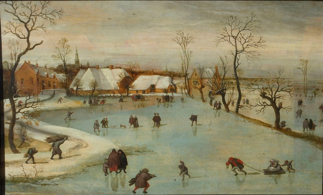 De fire årstider: vinter, 1577. af Jacob Grimmer