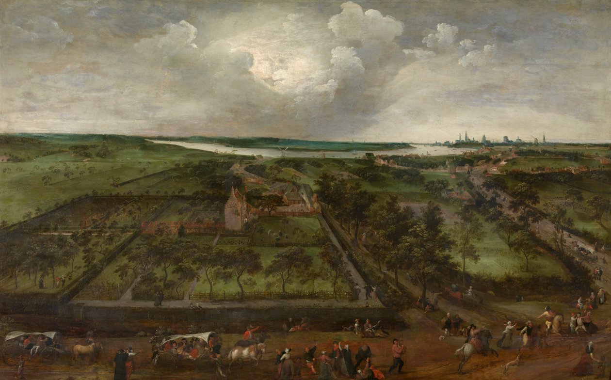 Landsby ved Schelde af Jacob Grimmer