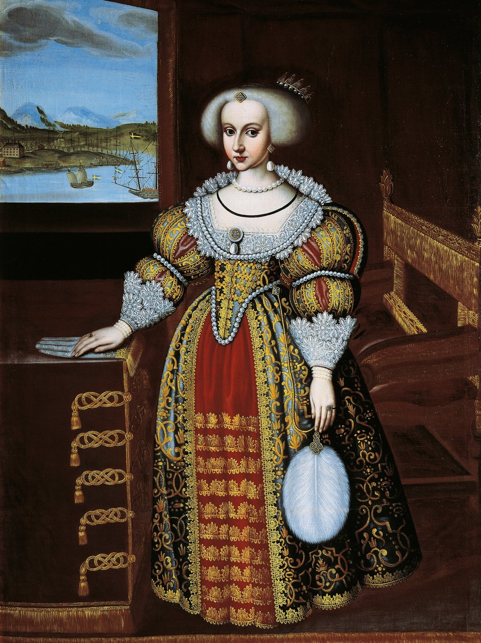 Portræt af Christina af Sverige (Stockholm af Jacob Heinrich Elbfas