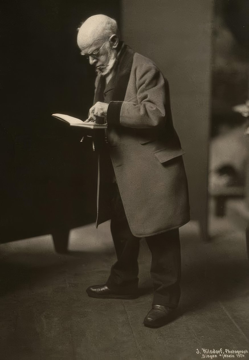 Menzel tegning / foto 1904 af Jacob Hilsdorf