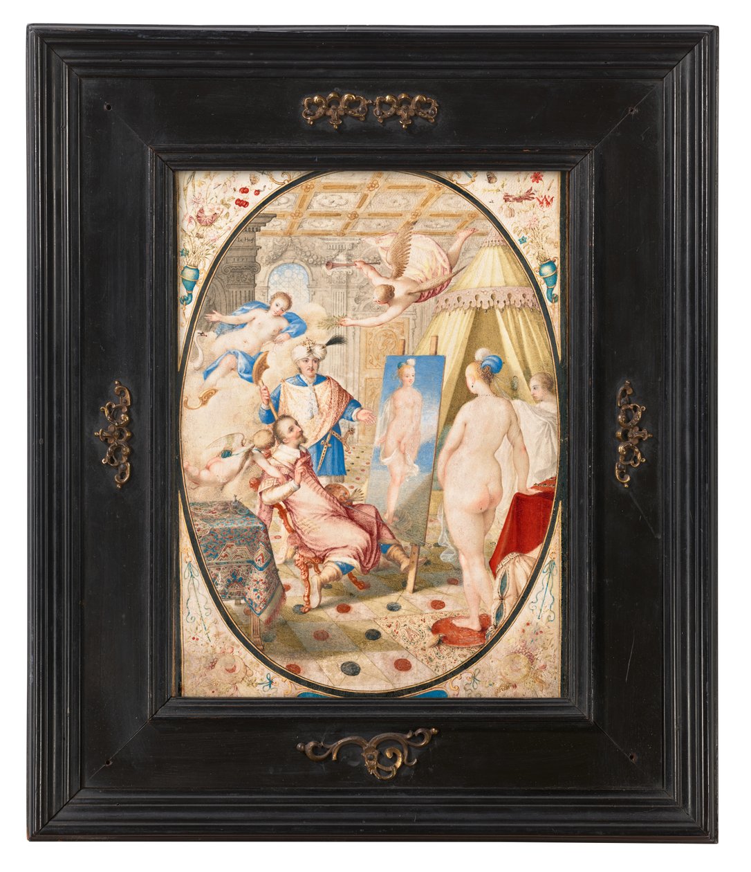 Apelles maler Campaspe, Alexander den Stores elskerinde af Jacob Hoefnagel