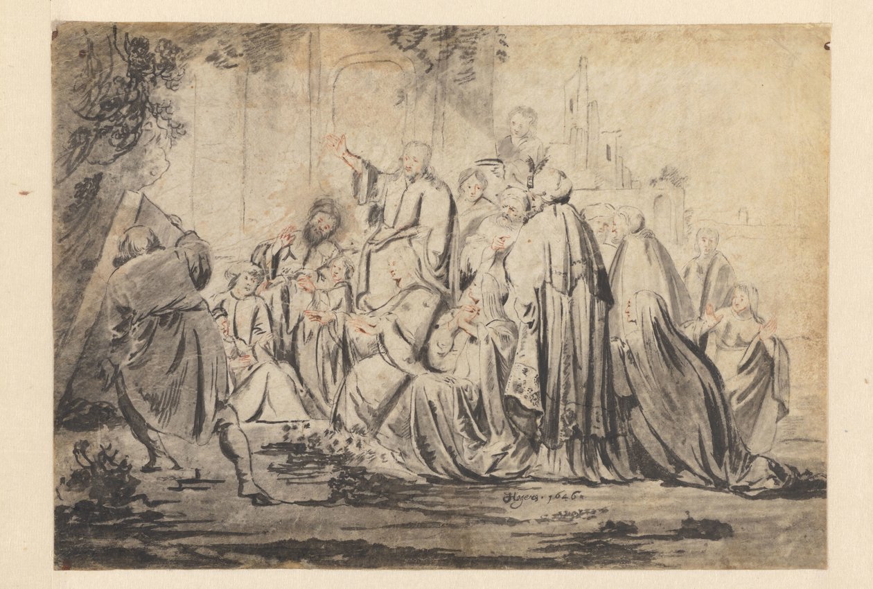 Opdragelse af Lazarus af Jacob Hogers