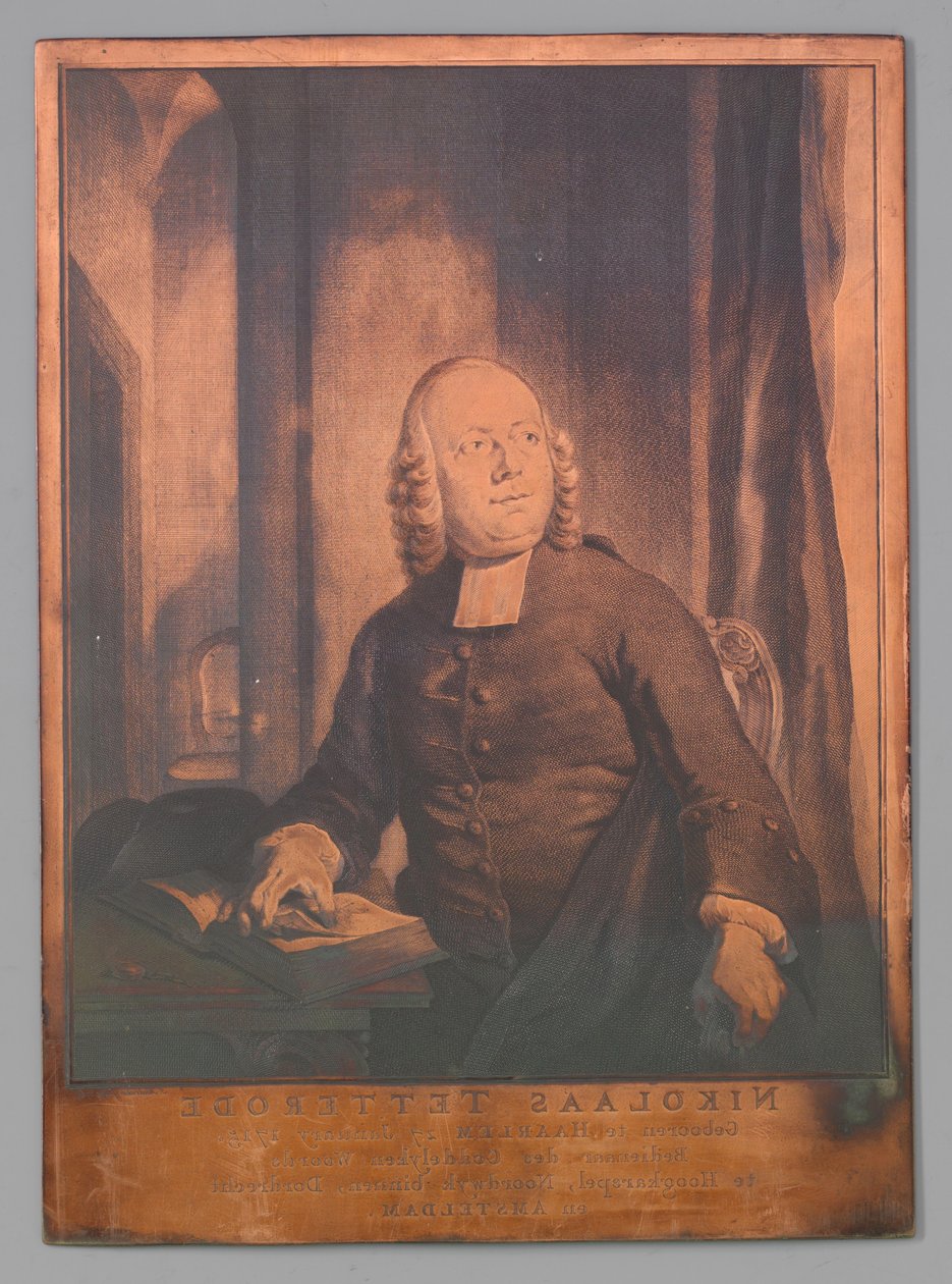Portræt af Nicholas af Tetterode af Jacob Houbraken (signed by artist)