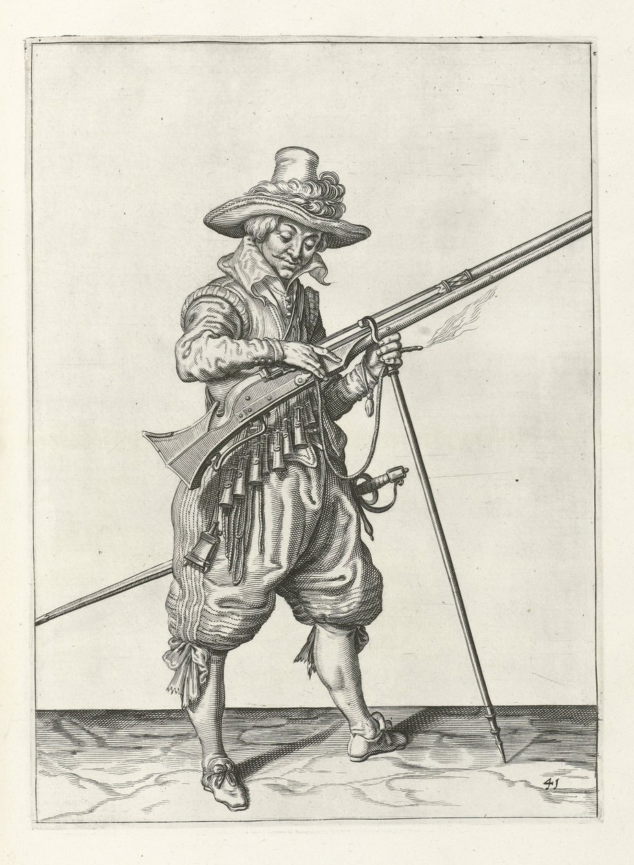 Musketer på vagt, ca.1600 af Jacob II de Gheyn