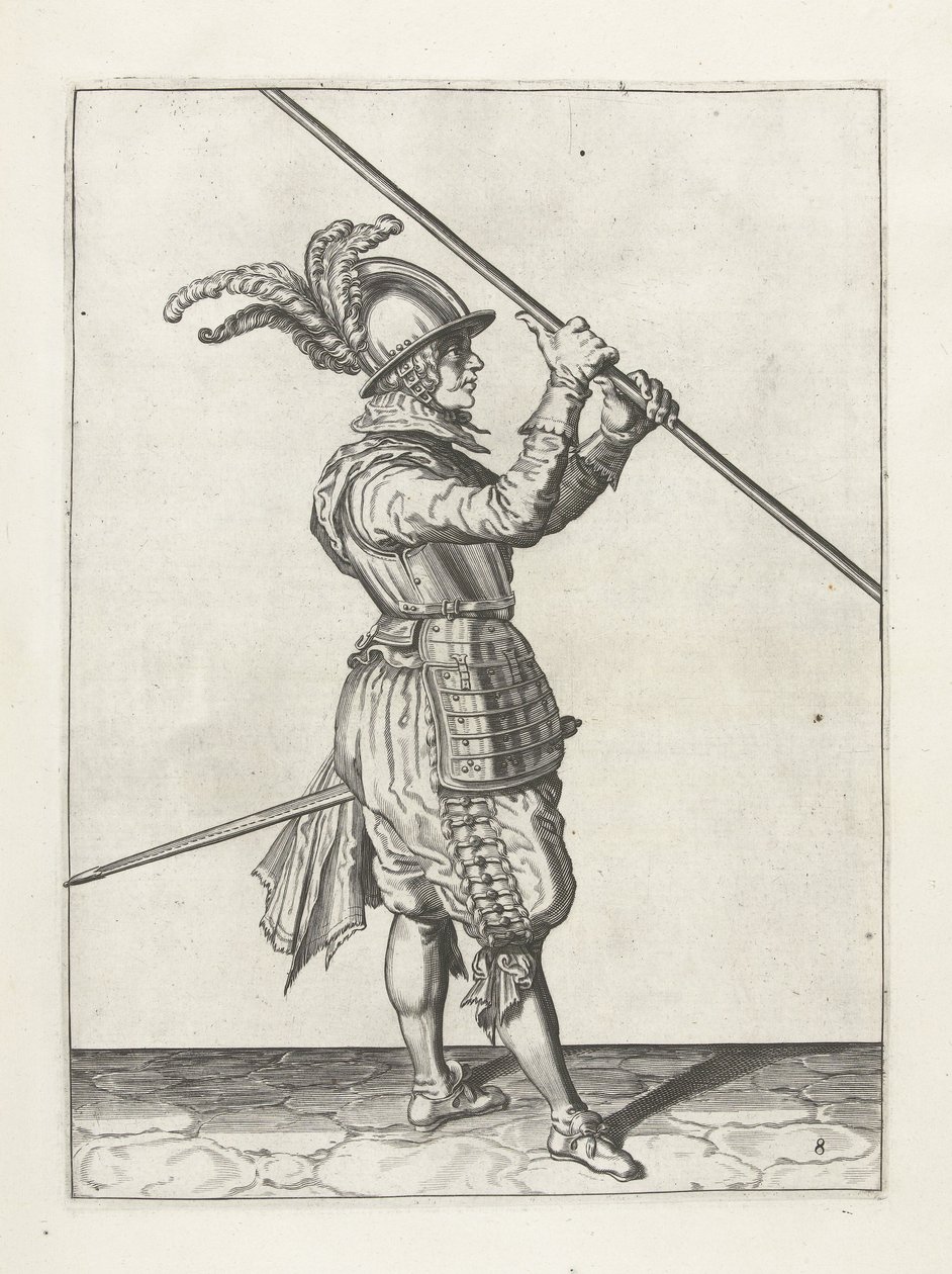 Soldat med lanse, c.1600 af Jacob II de Gheyn