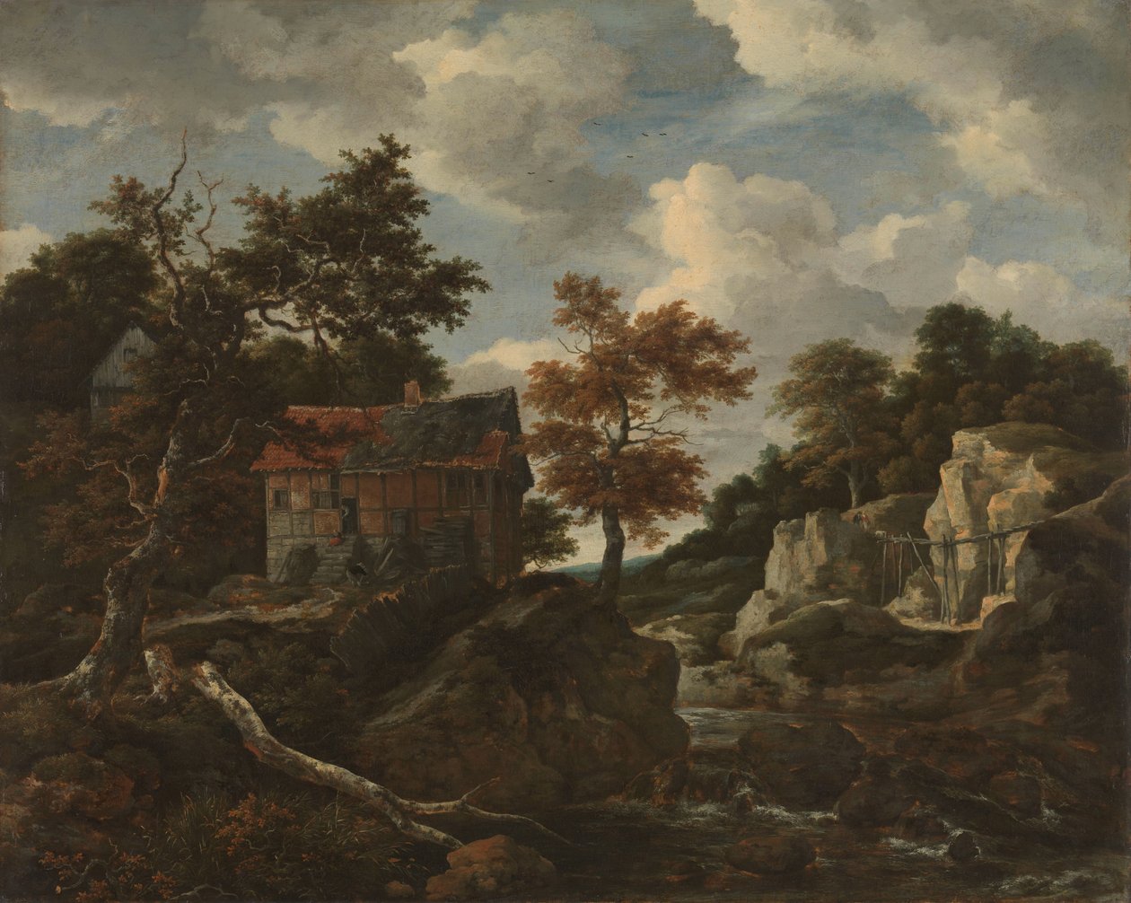 Klippelandskab af Jacob van Ruisdael