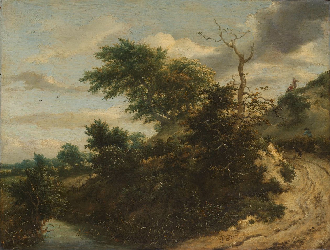 Sandet spor i klitterne Sandsti i klitterne af Jacob van Ruisdael