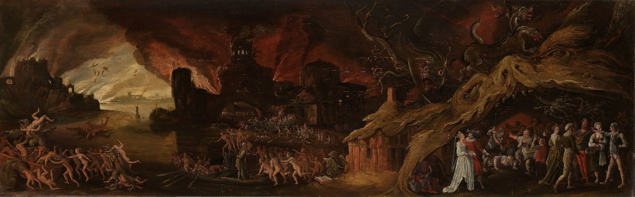 Den sidste dom og de syv dødssynder af Jacob Isaacsz. van Swanenburg