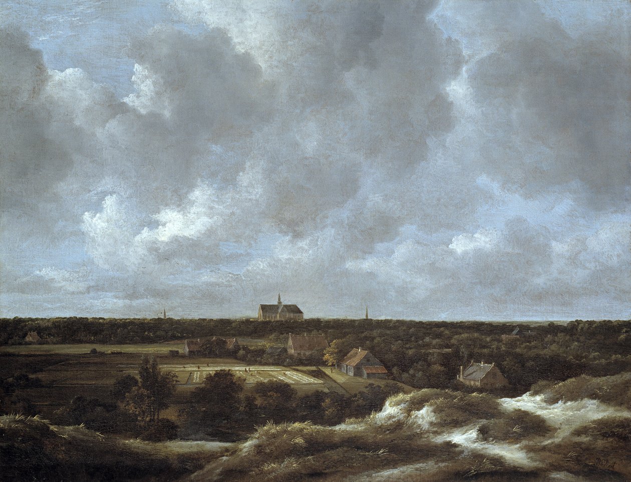 A View of Haarlem and Bleaching Fields, ca. 1665-70 (olie på lærred) af Jacob van Ruisdael