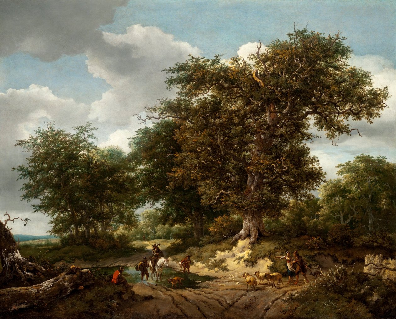 Den store eg, 1652 af Jacob van Ruisdael