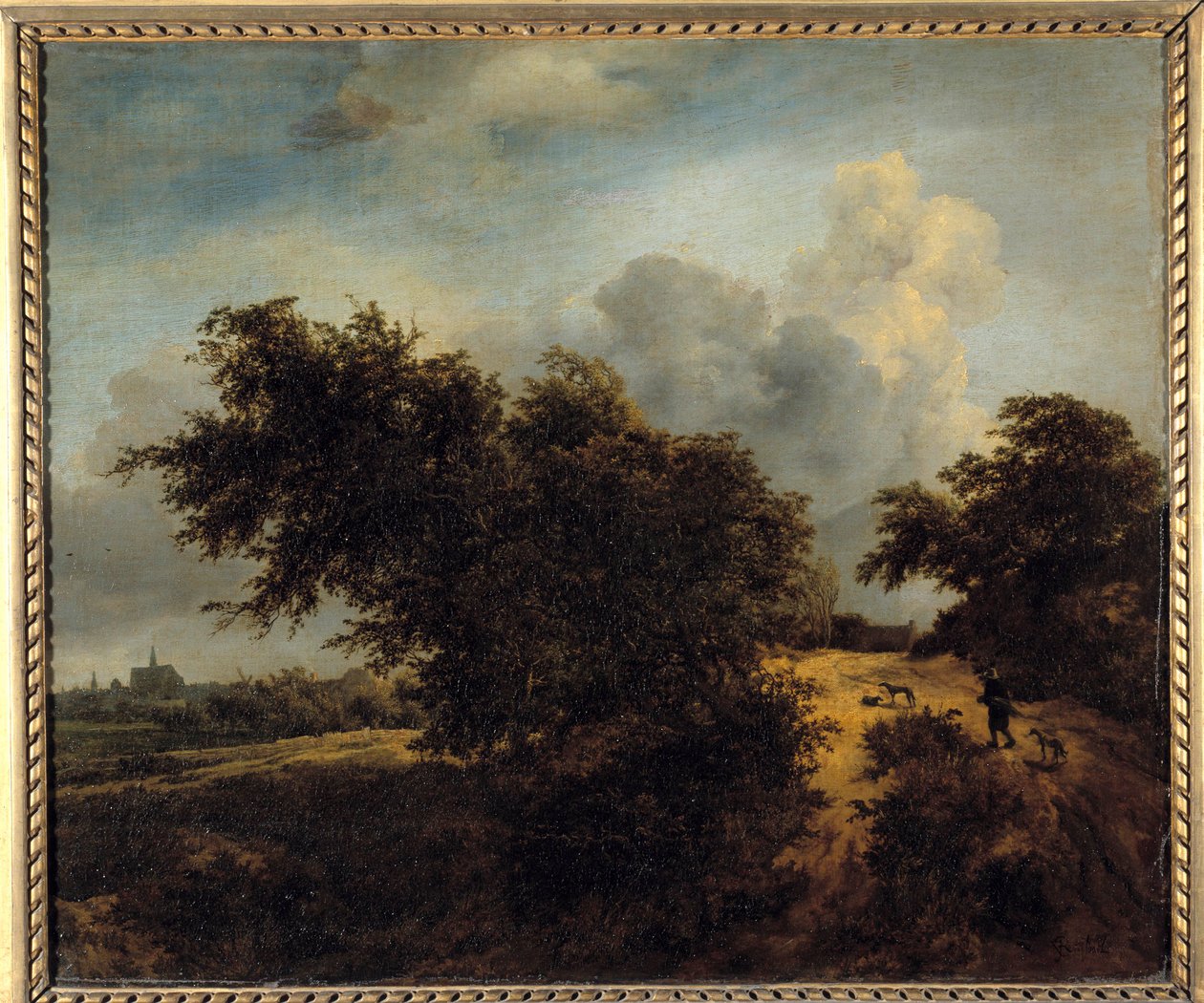 Busken Maleri af Jacob Isaakszoon van Ruisdael (Ruysdael) (1628-1682) 1600-tallet søn. 0,68 x 0,82 m af Jacob van Ruisdael