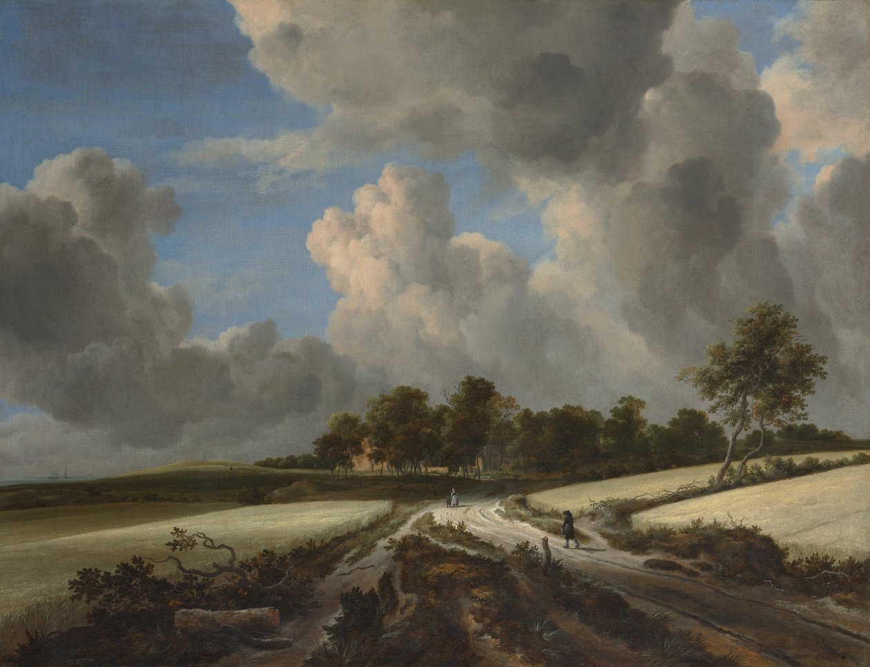 Wheat Fields, ca. 1670 (olie på lærred) af Jacob van Ruisdael