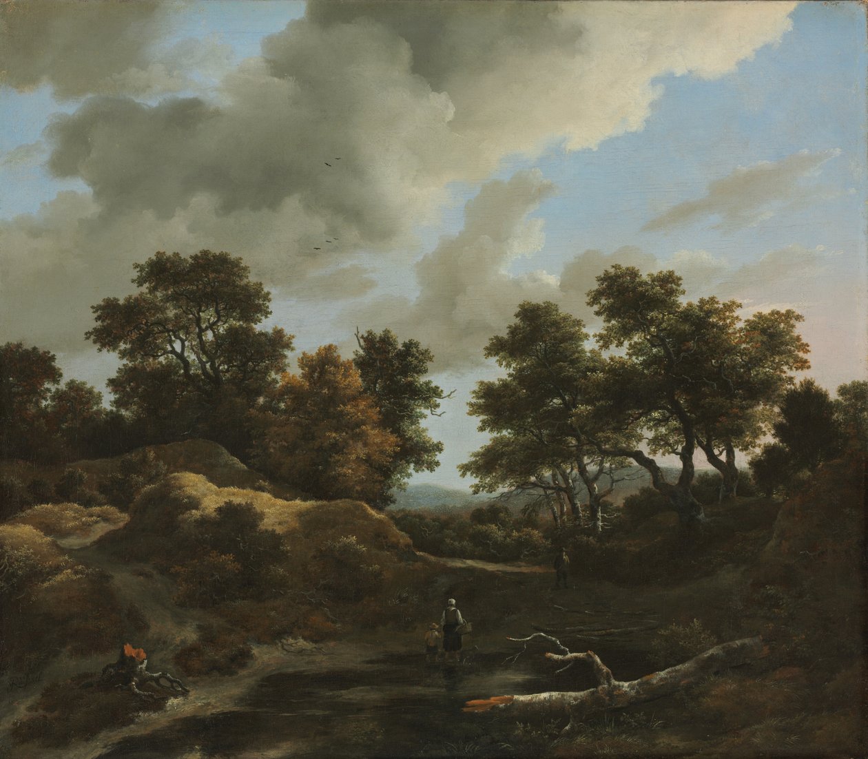 Skovklædt og kuperet landskab, 1660