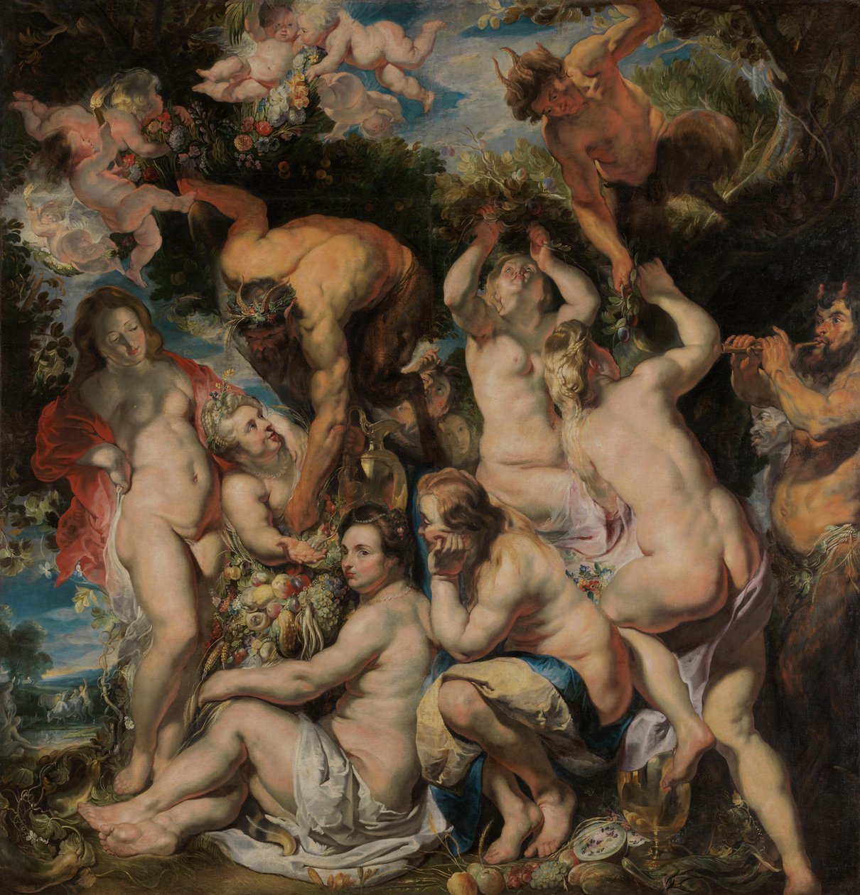 Allegori over frugtbarhed af Jacob Jordaens