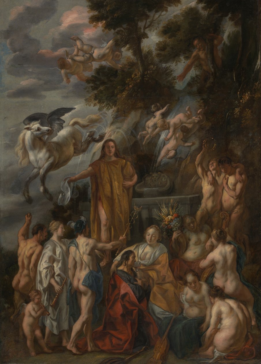 Allegori over digteren af Jacob Jordaens