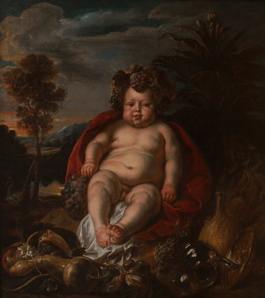 Bacchus som barn af Jacob Jordaens