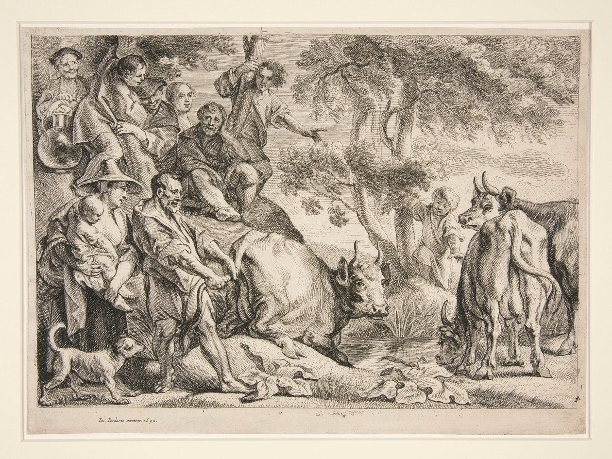 Cacus, der røver kvæget fra Hercules af Jacob Jordaens