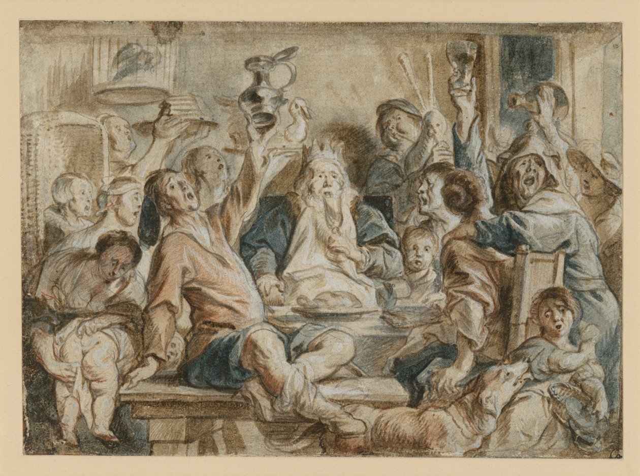 Bønnekongens fest af Jacob Jordaens