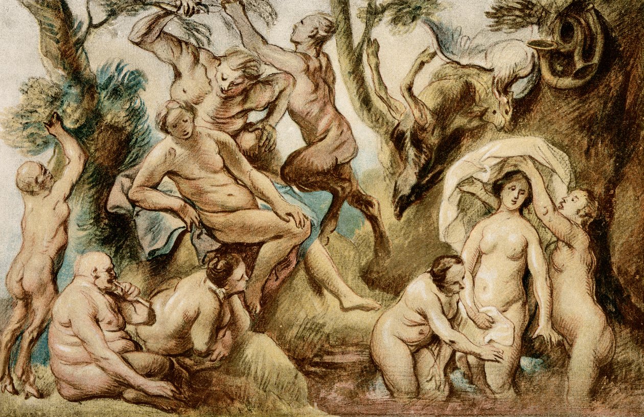 Diana bader af Jacob Jordaens