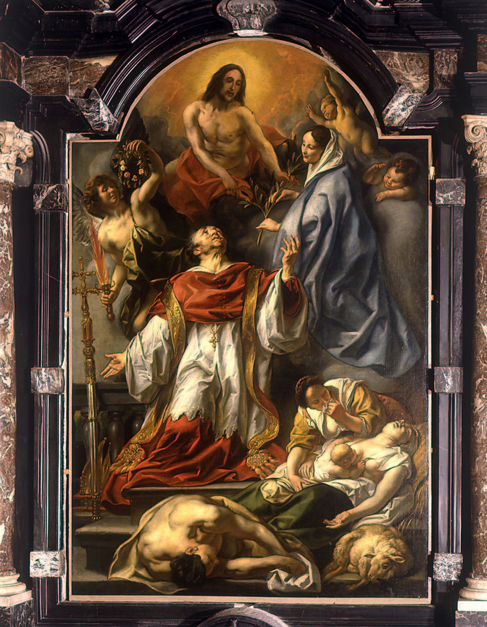 Hollandsk: Sankt Carolus Borromeus går i forbøn for de pestramte Carolus Borromeus går i forbøn for de pestramte af Jacob Jordaens