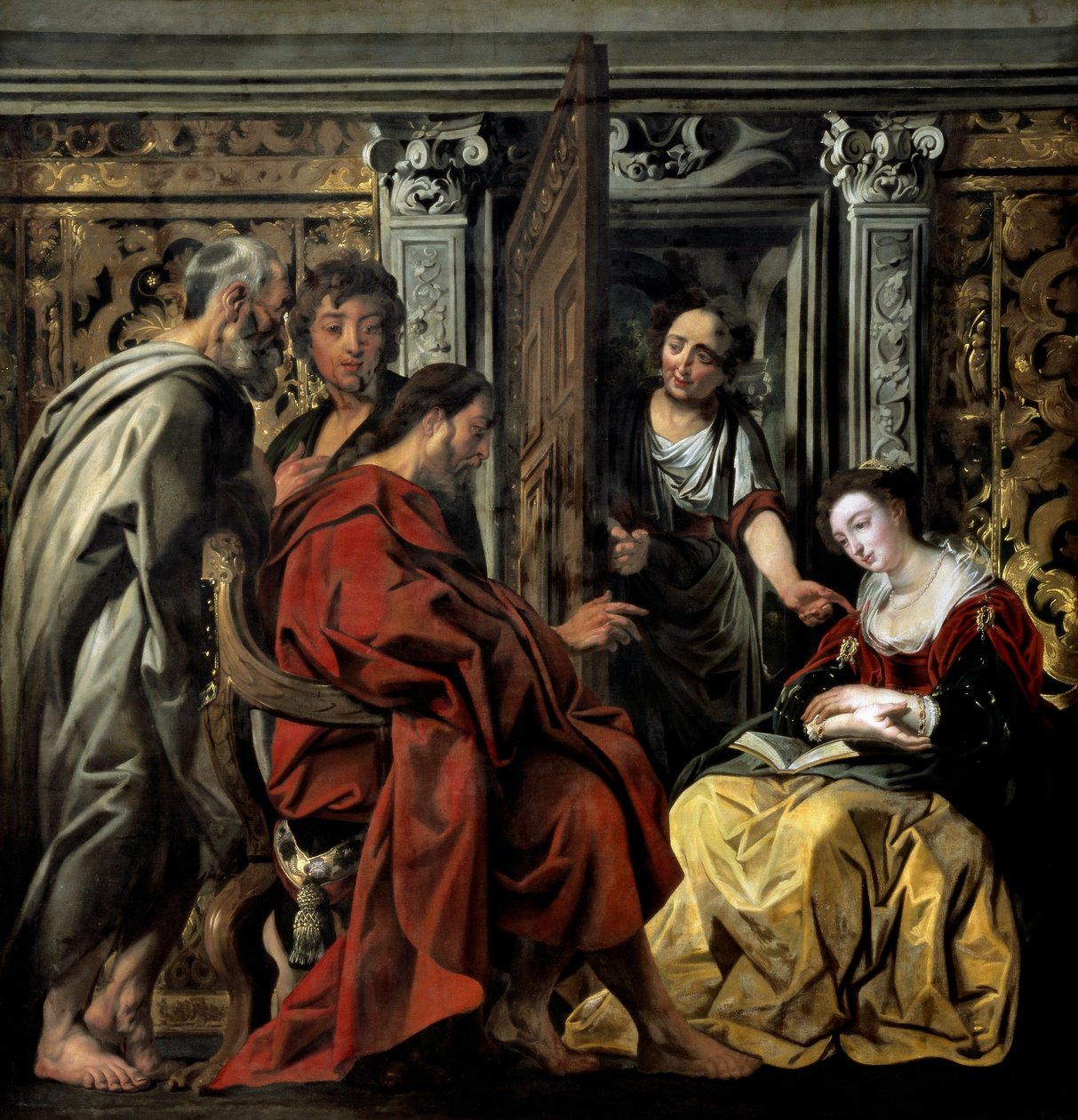 "Jesus i Martha og Maria" (maleri) af Jacob Jordaens