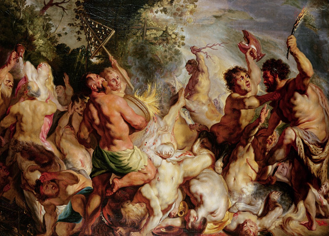 Lapiths og kentaurerne af Jacob Jordaens