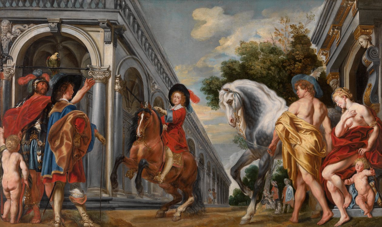 Levade (olie) af Jacob Jordaens