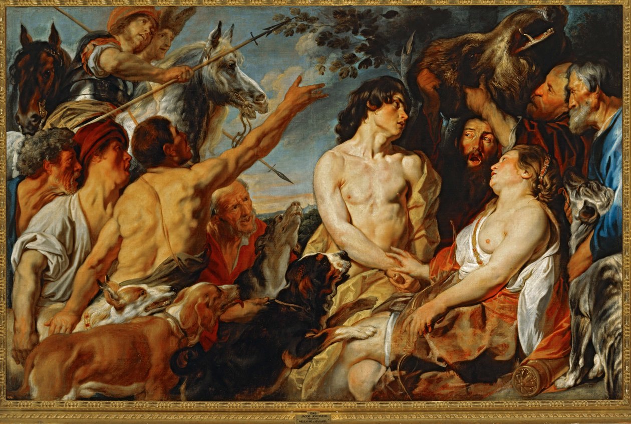 Meleager og Atalanta ... (maleri på lærred) af Jacob Jordaens