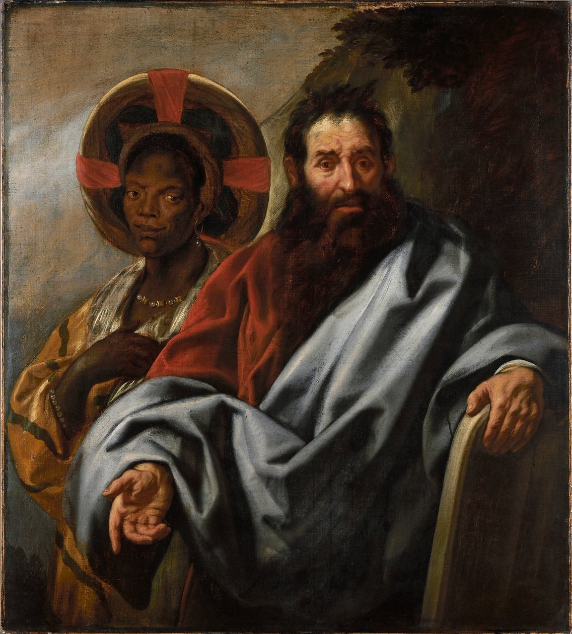 Moses og hans etiopiske kone Zipporah, mellem 1645 og 1649. af Jacob Jordaens