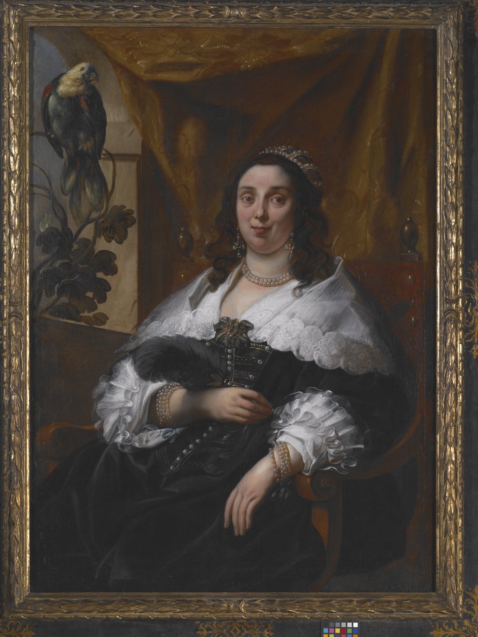 Portræt af en dame (olie på lærred) af Jacob Jordaens