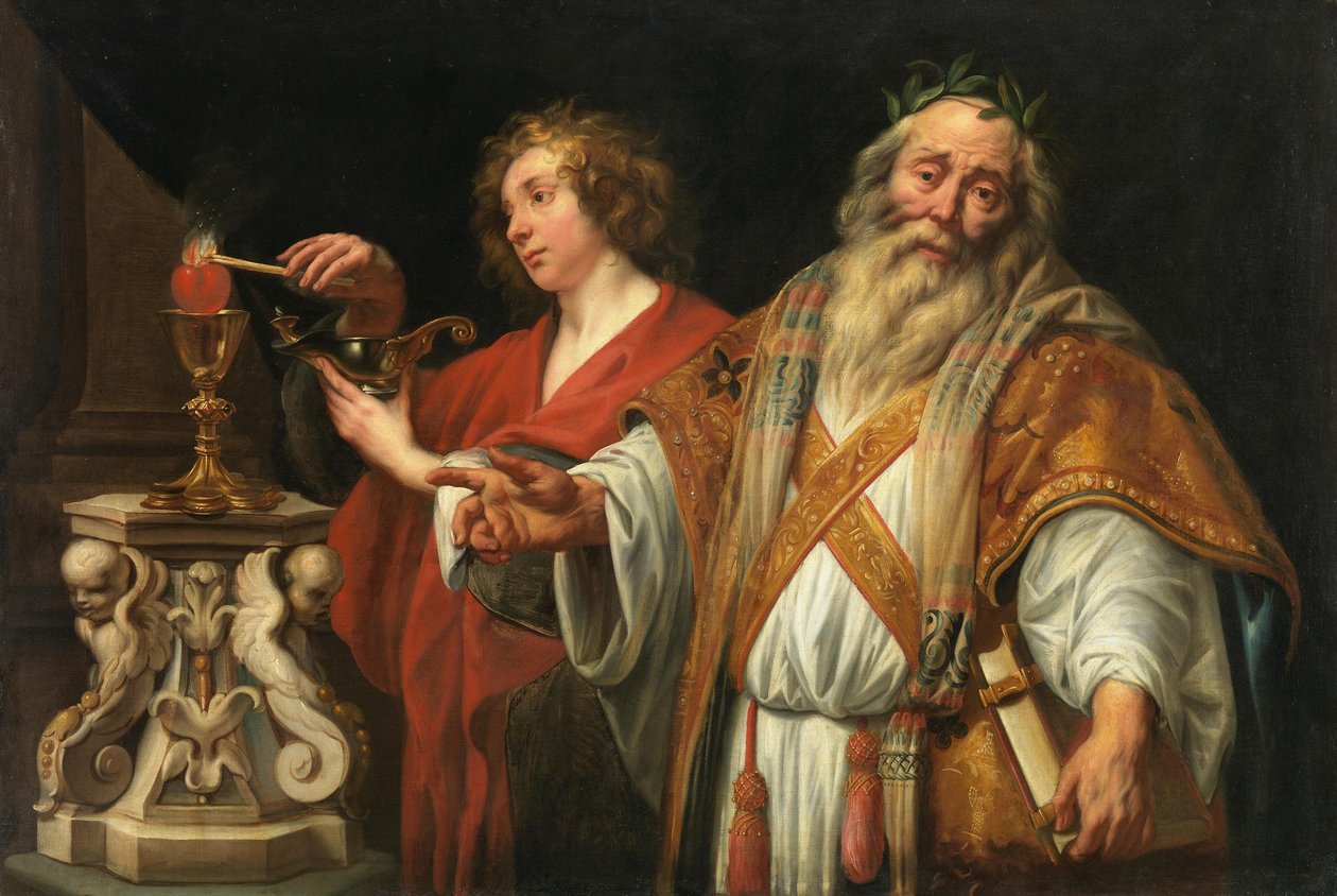 Religiøs allegori af Jacob Jordaens