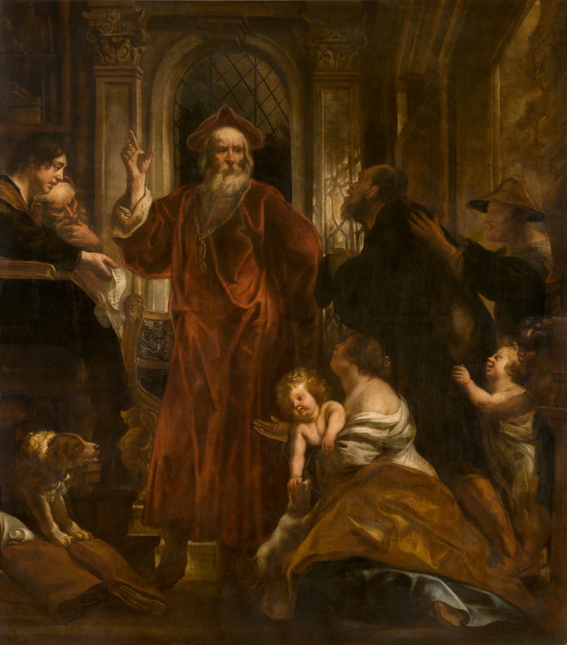 Sankt Ivo af Bretagne (olie) af Jacob Jordaens