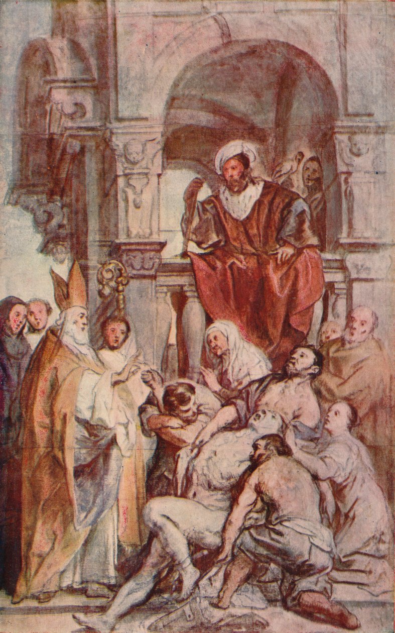 Saint Martin Healing a Possessed Man, c. 17. århundrede, 1903 af Jacob Jordaens