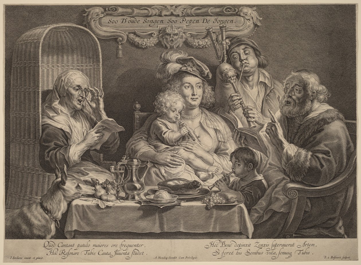 Som de gamle synger, piber de unge af Jacob Jordaens