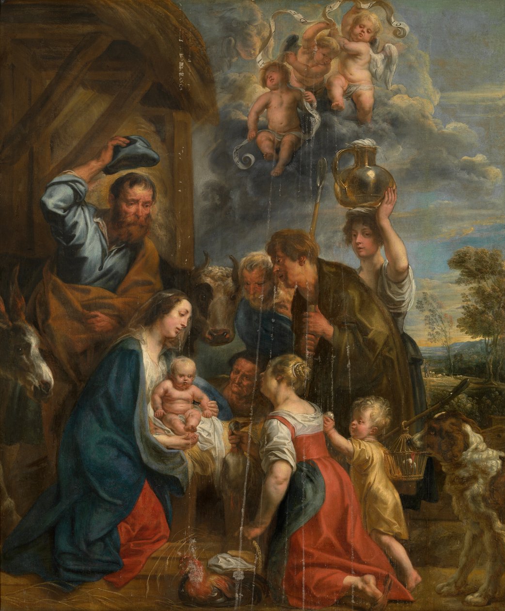 Hyrdernes tilbedelse af Jacob Jordaens
