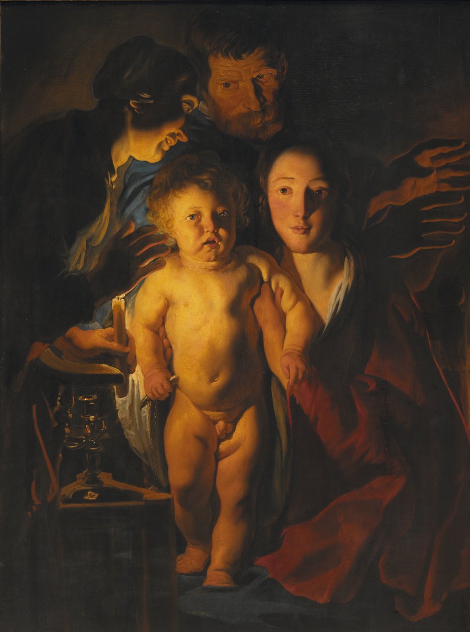 Den hellige familie, ca.1621-2 af Jacob Jordaens