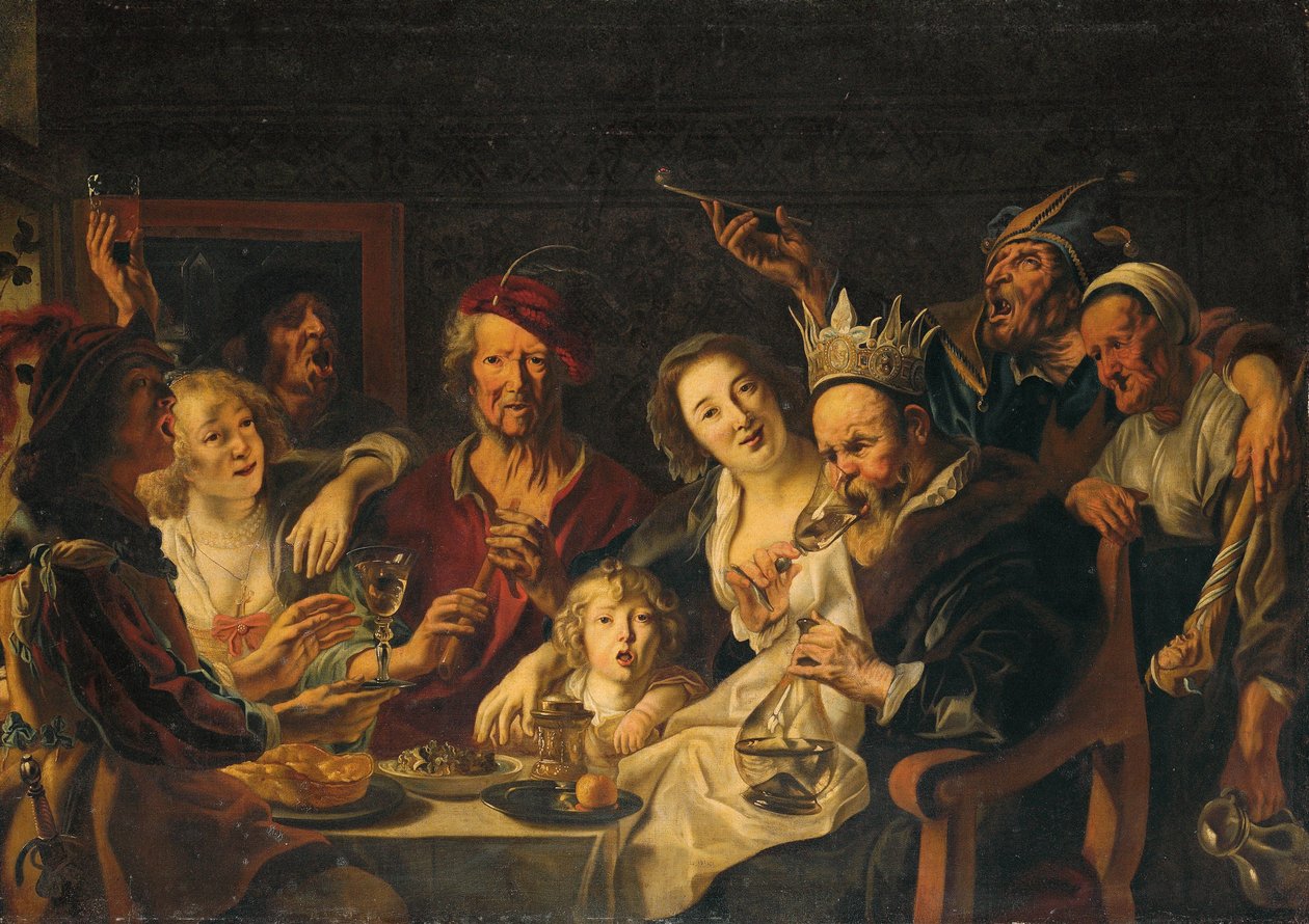 Kongen drikker af Jacob Jordaens