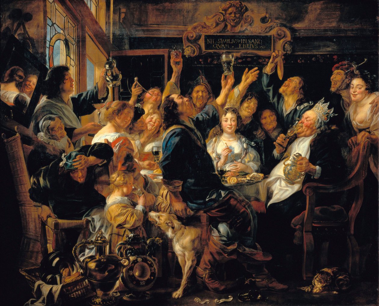 “Fejringen af King Bean” af Jacob Jordaens