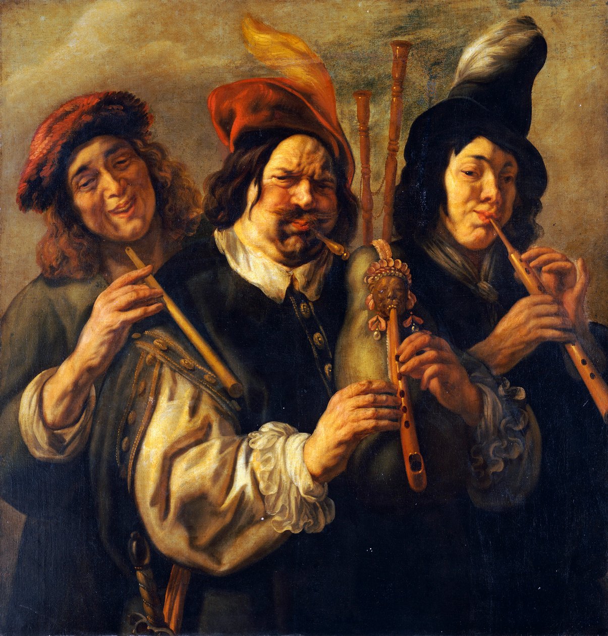 Tre musikere af Jacob Jordaens