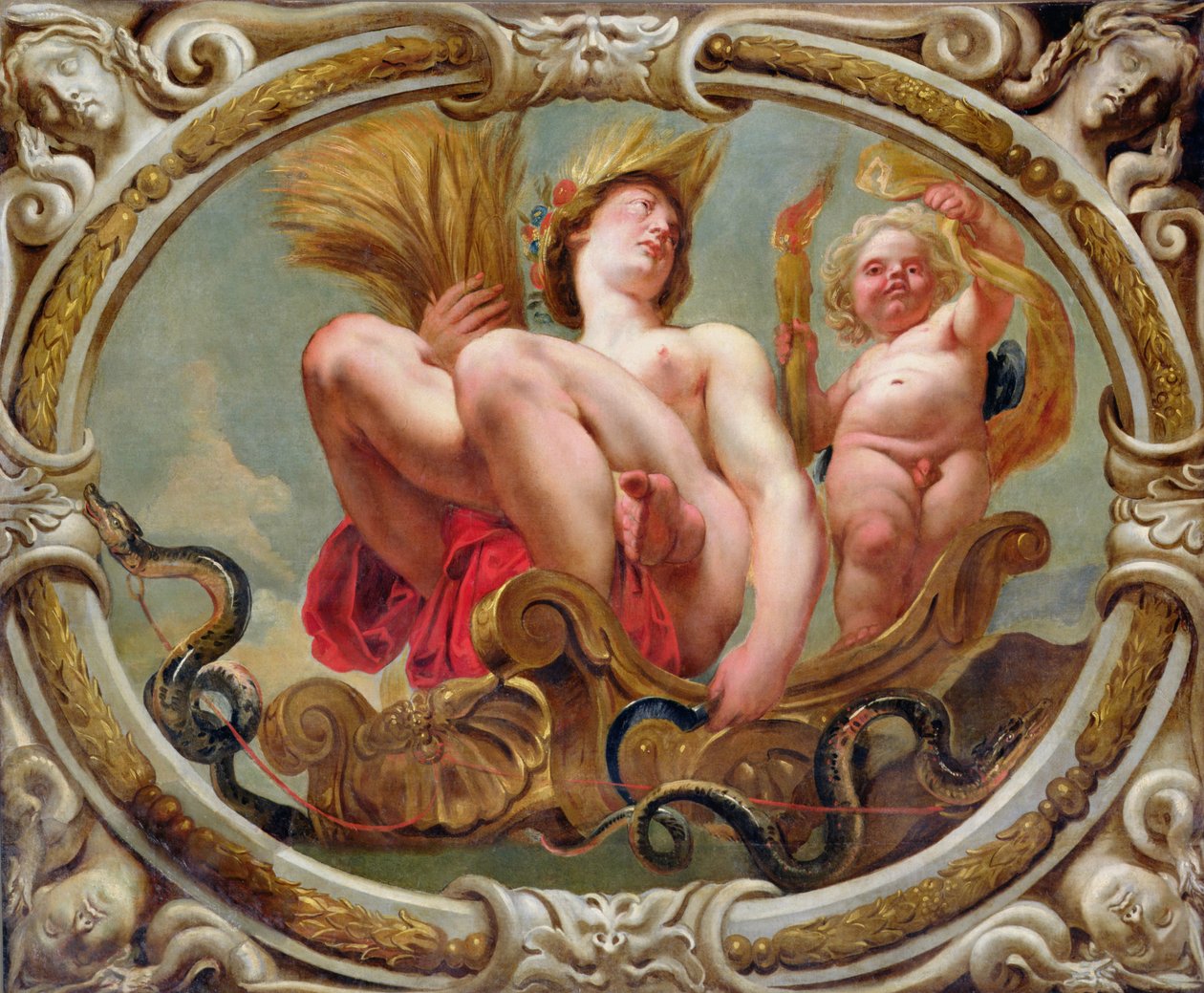Jomfruen, fra stjernetegnene (se også 196701 til 196710) af Jacob Jordaens
