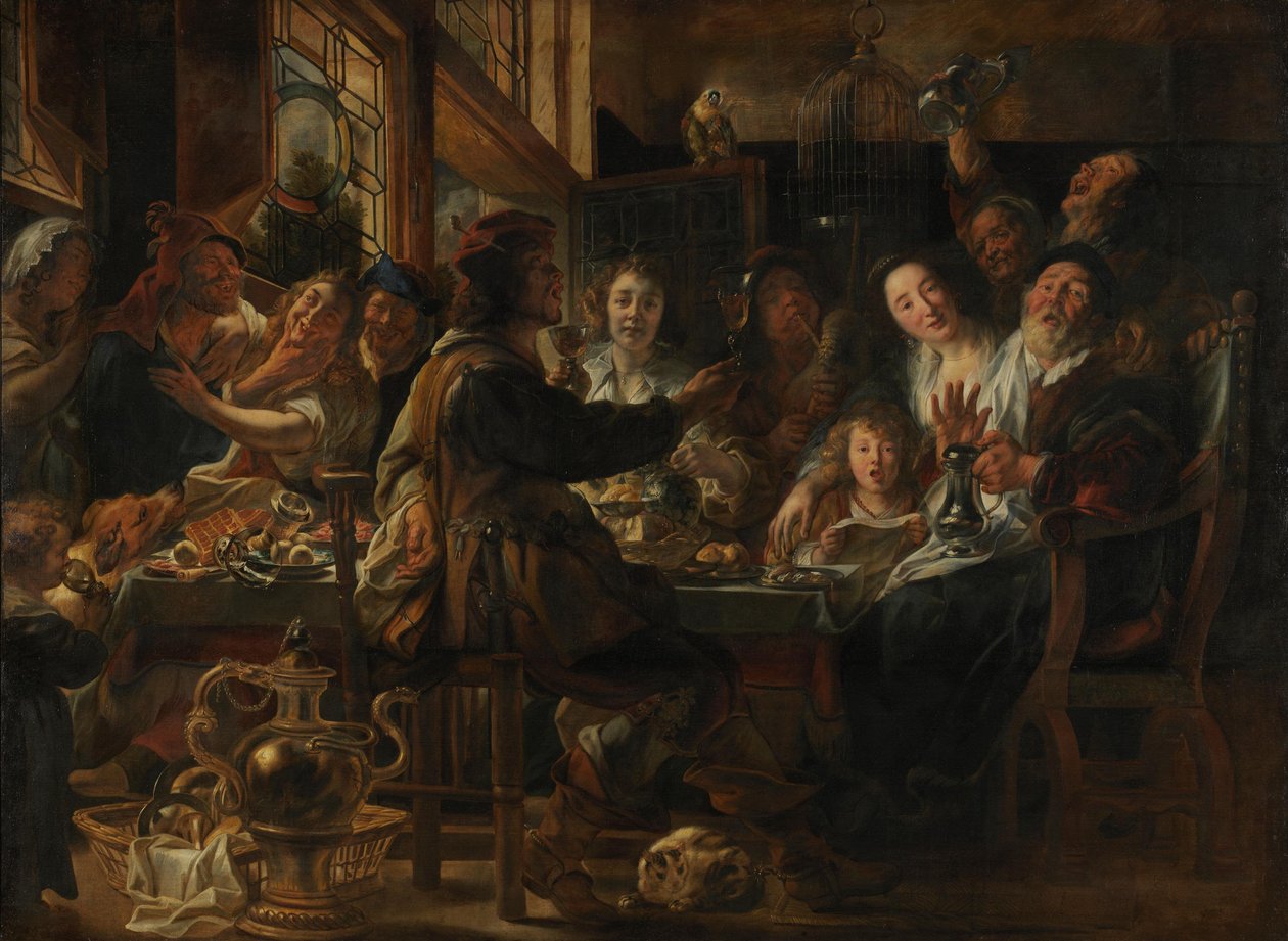 Som de gamle synger, kvidrer de unge af Jacob Jordaens
